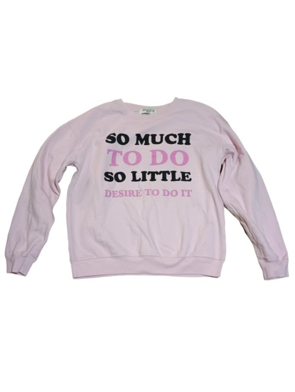 Wound Up Light Pink Crewneck Sweatshirt